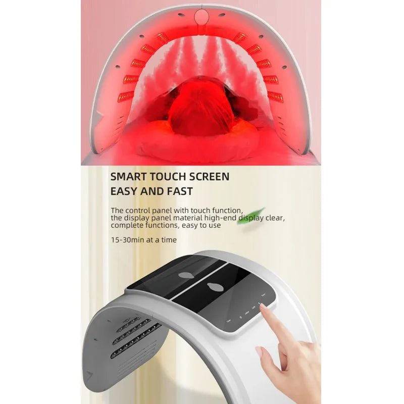 Lunaria™ SpaGlow 7-Color LED Mask – Pro Facial & Body Rejuvenation