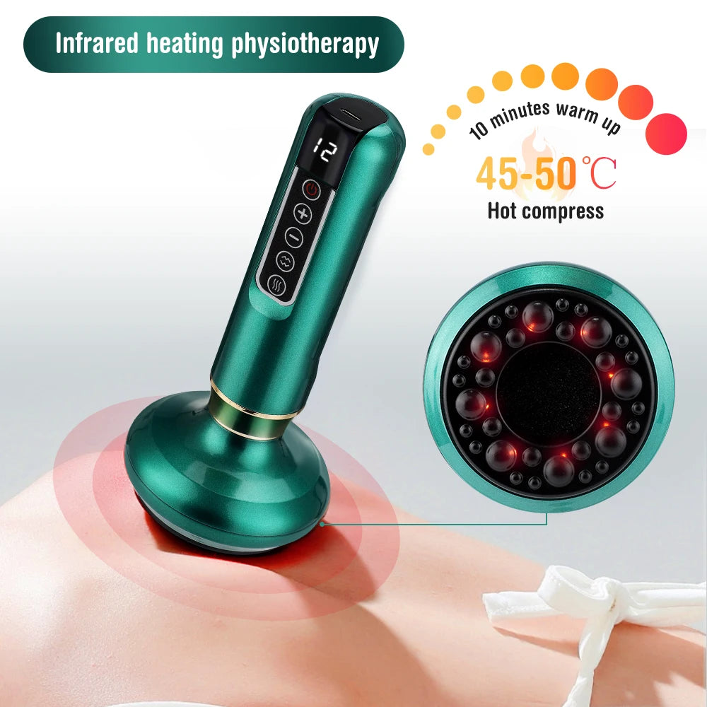 Lunaria™ BodySculpt Pro – Electric Cupping & Infrared Slimming Massager