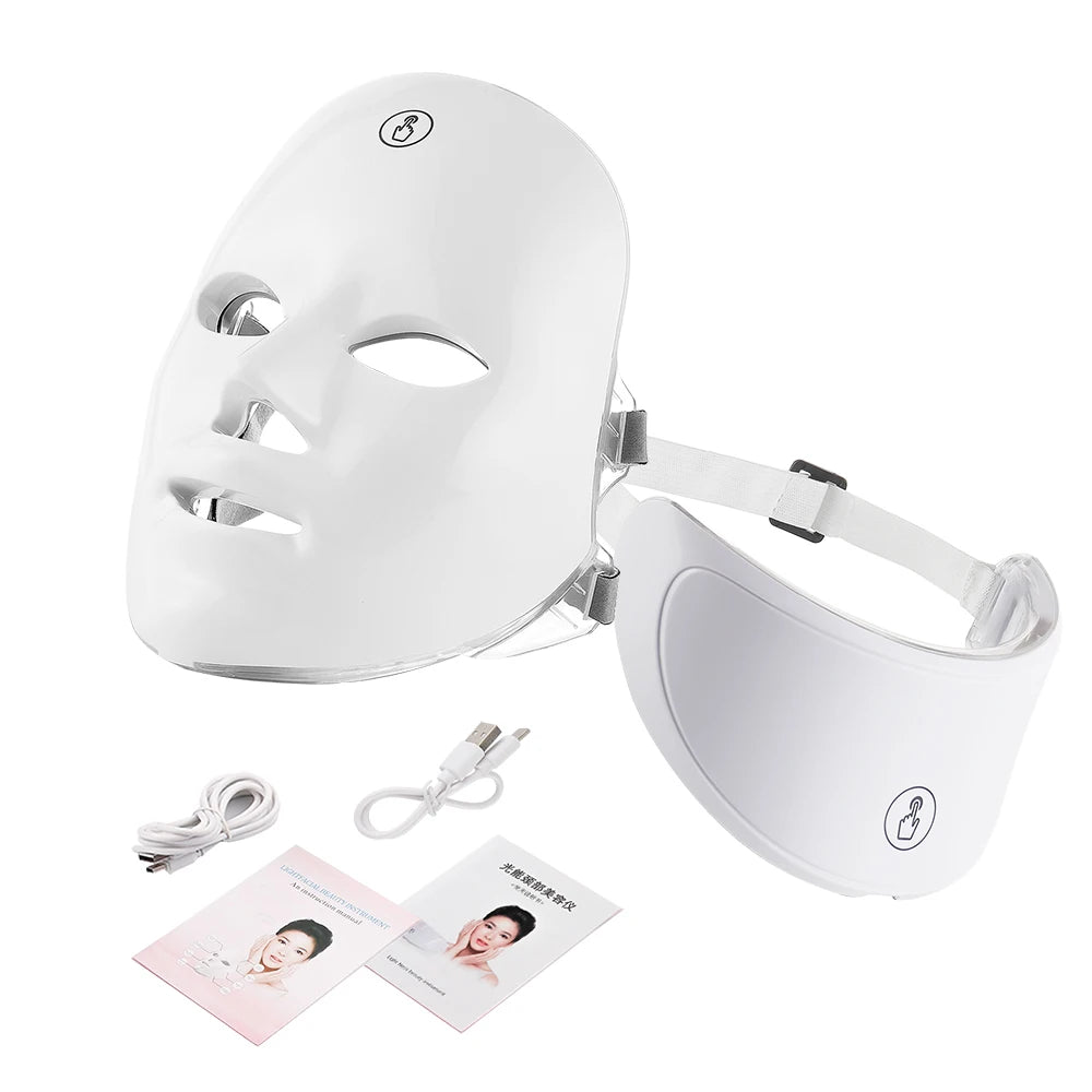 Lunaria™ Face & Neck Lift – LED Beauty Massager for Firm, Radiant Skin