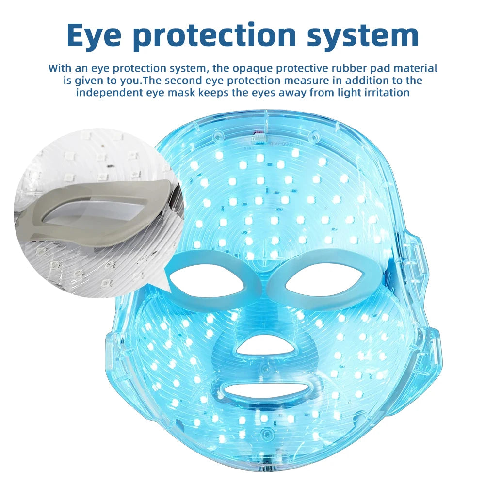 Lunaria™ LED Glow Mask – 7 Colors Light Therapy for Clear, Youthful Skin