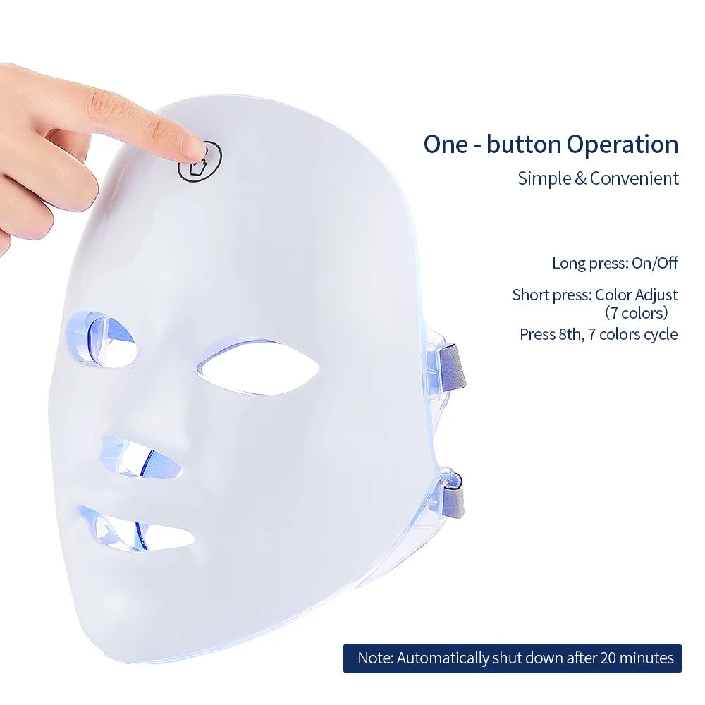 Lunaria™ Face & Neck Lift – LED Beauty Massager for Firm, Radiant Skin