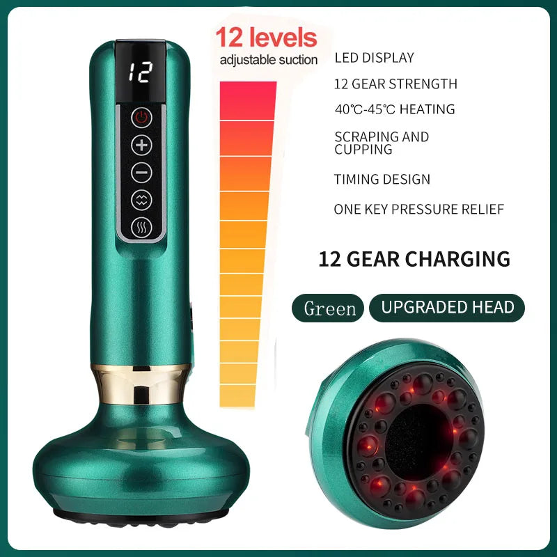 Lunaria™ BodySculpt Pro – Electric Cupping & Infrared Slimming Massager