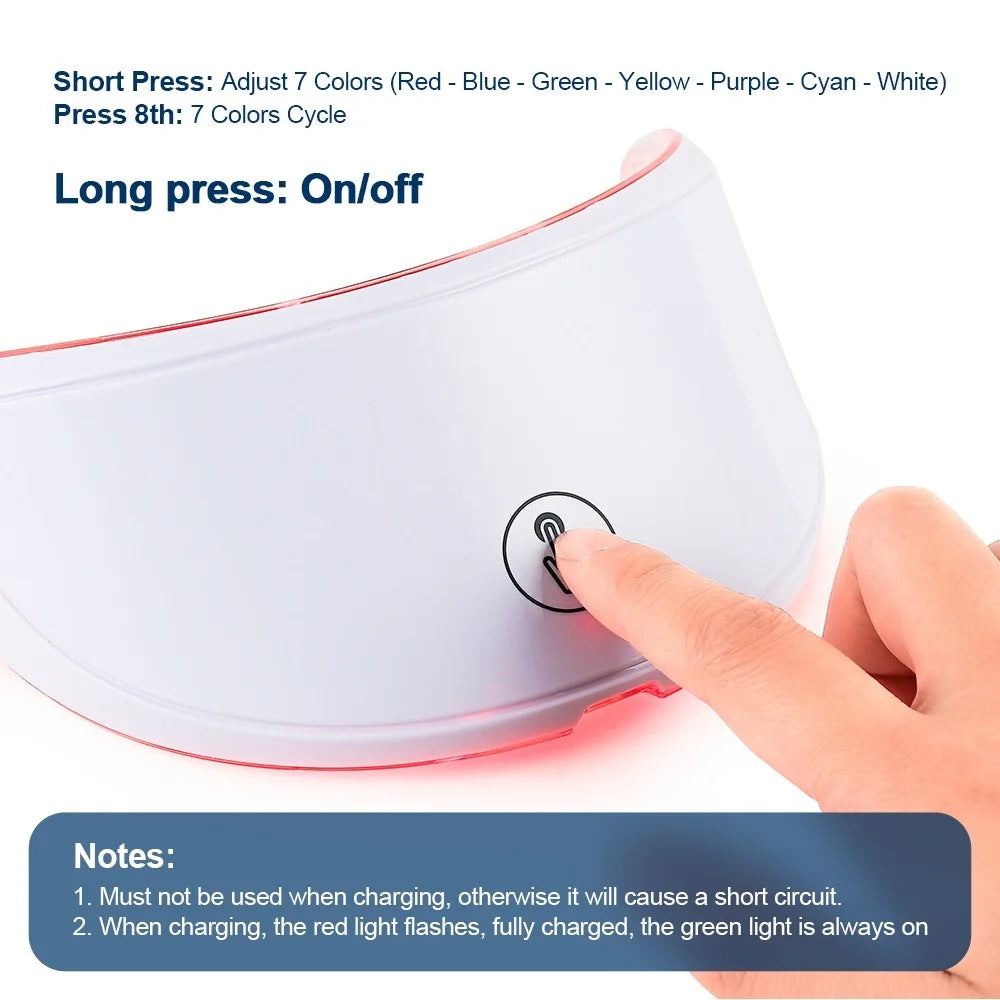 Lunaria™ Face & Neck Lift – LED Beauty Massager for Firm, Radiant Skin