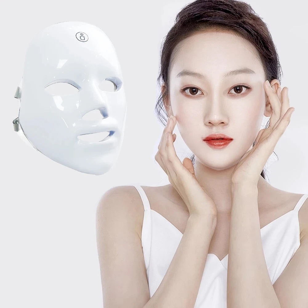 Lunaria™ LED Glow Mask – 7 Colors Light Therapy for Clear, Youthful Skin