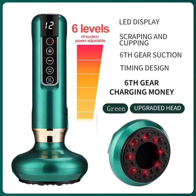 Lunaria™ BodySculpt Pro – Electric Cupping & Infrared Slimming Massager