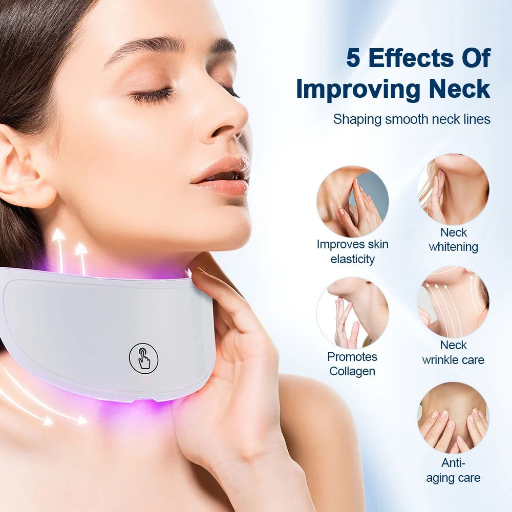 Lunaria™ Face & Neck Lift – LED Beauty Massager for Firm, Radiant Skin
